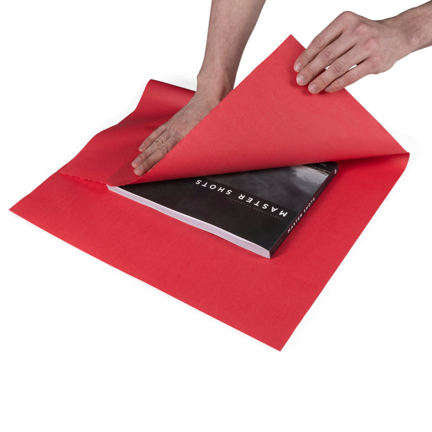 18" x 1800' SatinPack™ Tissue Paper Roll, 20 lbs., Scarlet 2